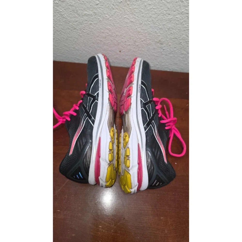 Asics Women's Gel-Nimbus 21 Running‎ Shoes Size 9 Black/Fuchsia/Lime